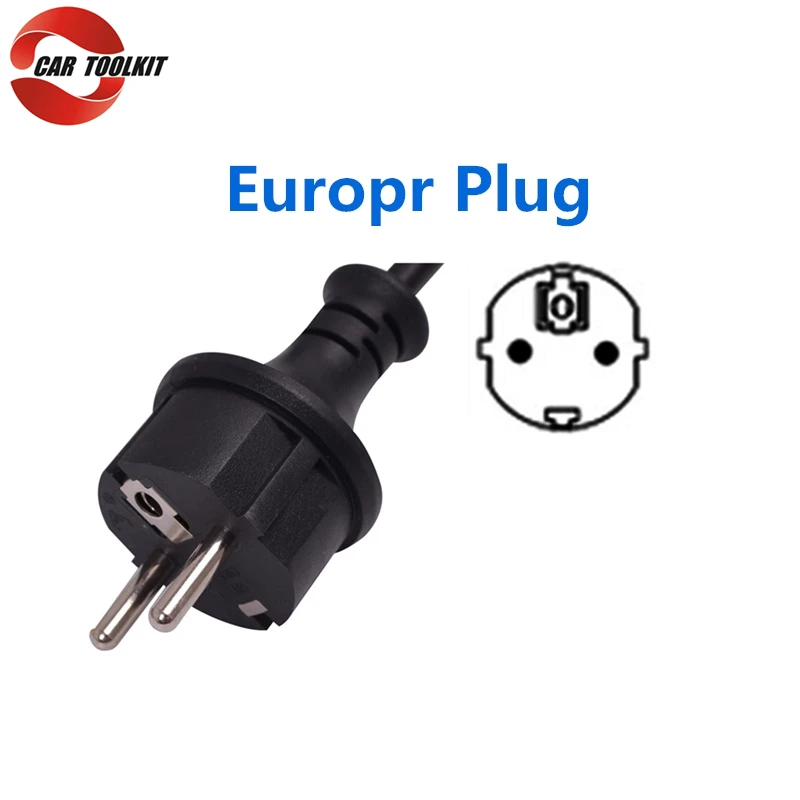 16A 32A Уровень 2 EV зарядное устройство кабель Портативный EVSE Schuko разъем