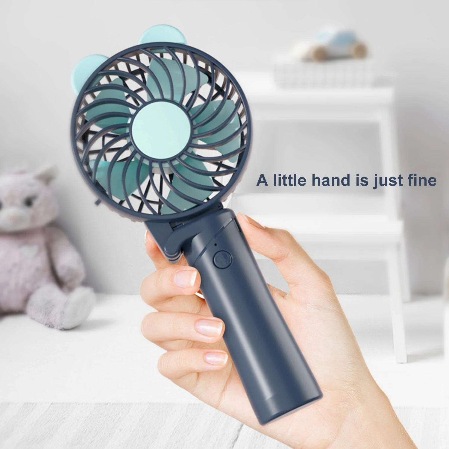 Летний кулер портативный вентилятор ручной USB перезаряжаемый Мини Складной для