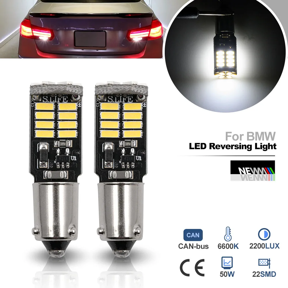 Светодиодсветодиодный лампа для фар заднего хода BMW 5 Series G30 G31 M5 F90 3 F30 F31 F34 M3 F80 Canbus