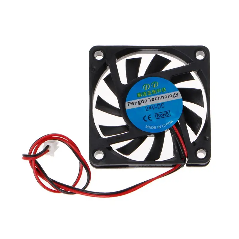 

Вентилятор охлаждения для ПК 24 В постоянного тока, 2 контакта, 60x60x10 мм, компьютерная система ЦП, подшипник 6010