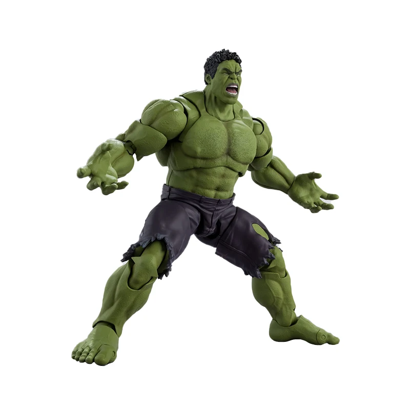 

Marvel Avengers Bandai Shf Hulk Battle Damage Version Robert Bruce Banner Anime Action Figure Collection Model toys for Kids