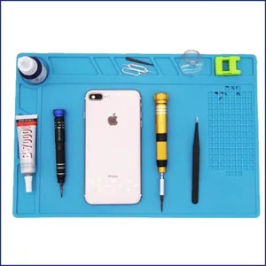 Силиконовый коврик для ремонта, магнитный паяльный коврик, теплоизоляционный коврик для ремонта электроники, мобильных телефонов, ноутбуков, часов, дронов, терморезистор