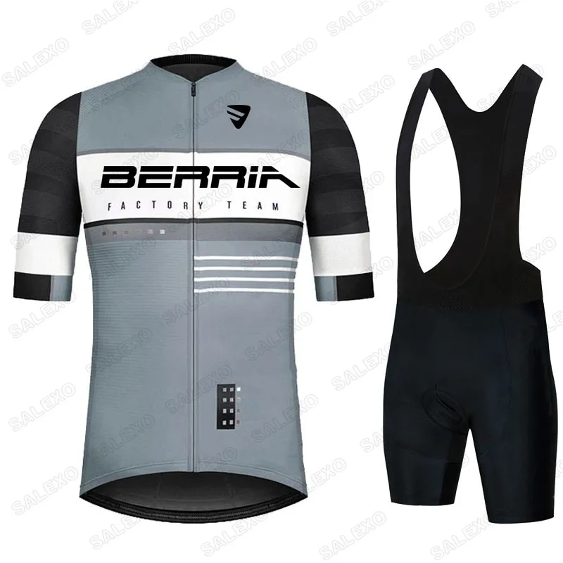 Трикотажный комплект для велоспорта BERRIA новинка 2021 Мужская велосипедная одежда