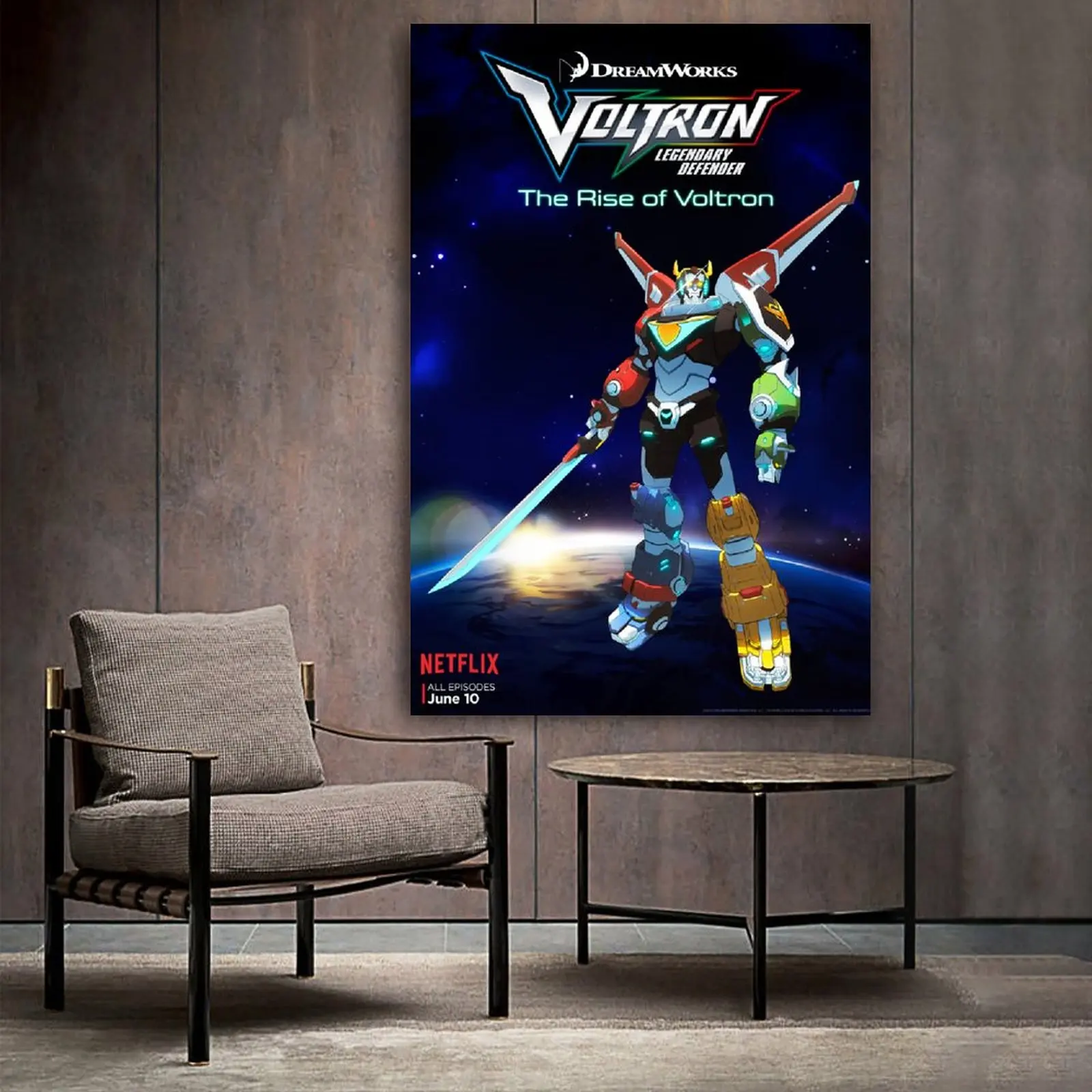 Voltron _ Легендарный Защитник фильм и ТВ искусство стен на холсте постеры для