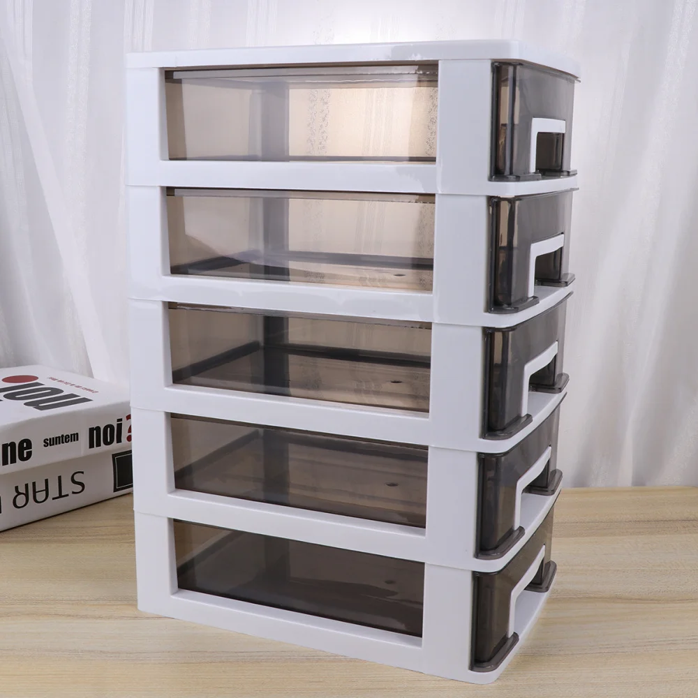 

Household Double-layer Storage Cabinet Plastic Drawer Type Closet Portable Multifunction Dustproof Storage Rack Organizer Furnit