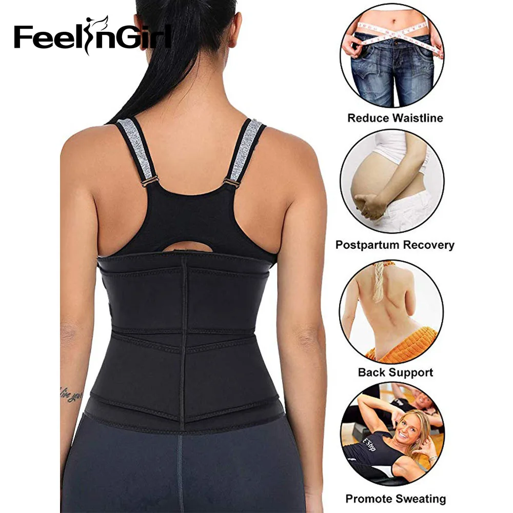 FeelinGirl Faja женский утягивающий корсет из неопрена для тренировок по поту и