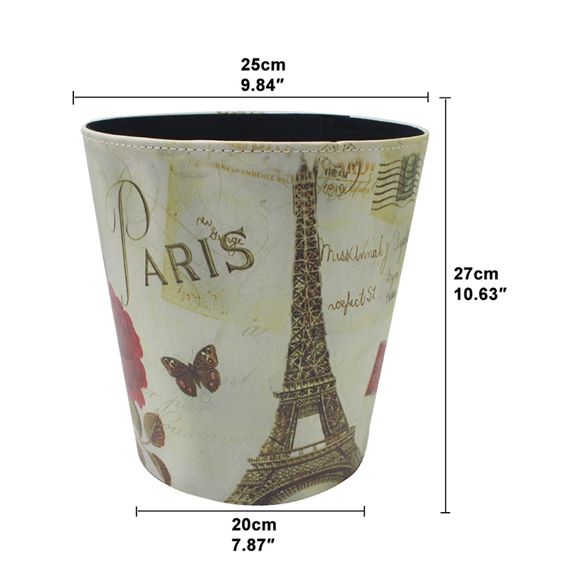 10л Европейский ПУ мусорное ведро Водонепроницаемый без крышки хранения бункеров