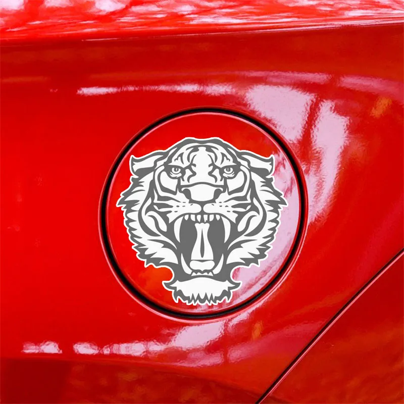 

Reflective Cartoon Roaring Angry Tiger Graffiti Car Sticker Styling Funny Bumper Window Cover Scratches Waterproof Decal KK