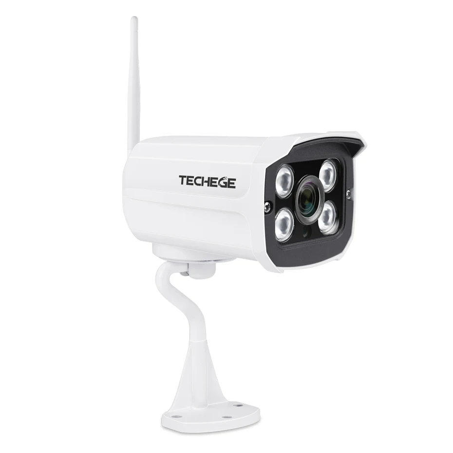 Techege HD 1080P беспроводная SD карта слот аудио IP камера 2.0MP wifi камера безопасности ночное видение металлическая Водонепроницаемая камера для улицы