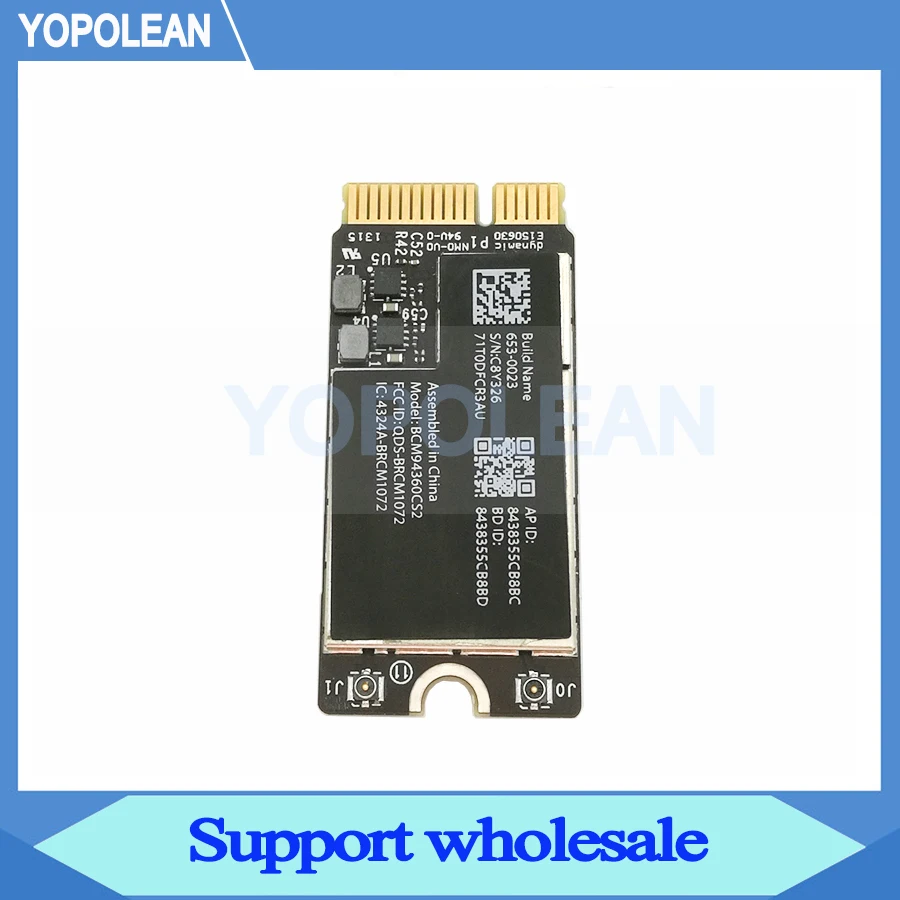 Оригинальная Беспроводная Bluetooth Wi Fi карта BCM94360CS2 для Macbook Air 13 &quotA1466 2013 2014 2015 2017