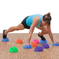 1pcs childrens sense training yoga half ball water cube diamond pattern pineapple ball foot massage ball toy fitness balls