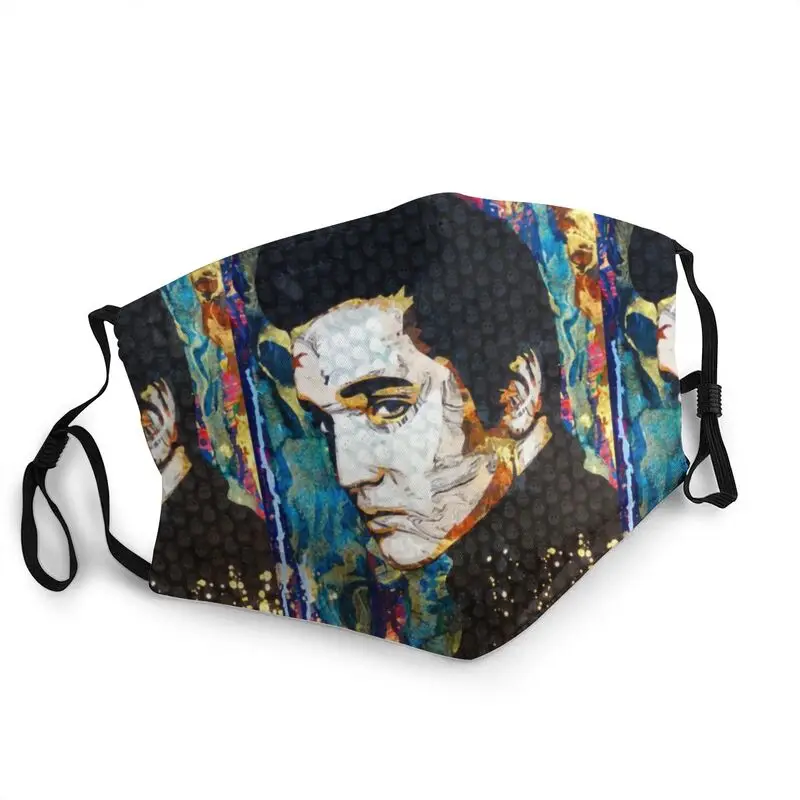 

Многоразовая маска для лица Rock King, маска Elvis Presley для взрослых, Пылезащитная защитная маска против смога, респираторная маска