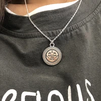 plated necklace for women vintage stainless steel choker kpop aesthetic designer pendant couple jewelry accessories gifts