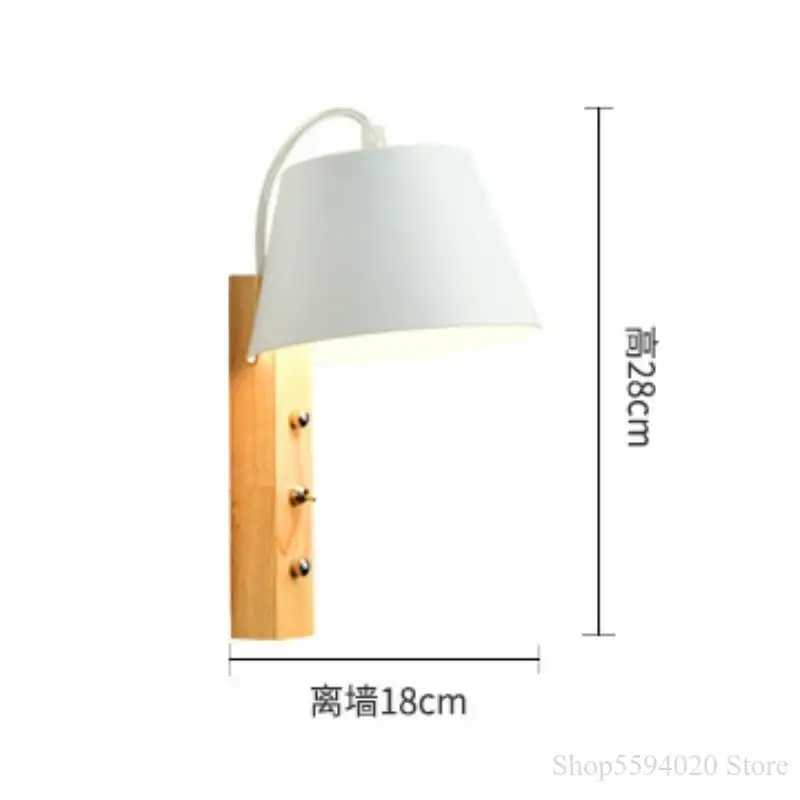 Nordic Creative Wood LED Wall Lamp Bedside Modern Simple Bedroom Children Light Fixtures Home Decor Luminaire | Лампы и освещение