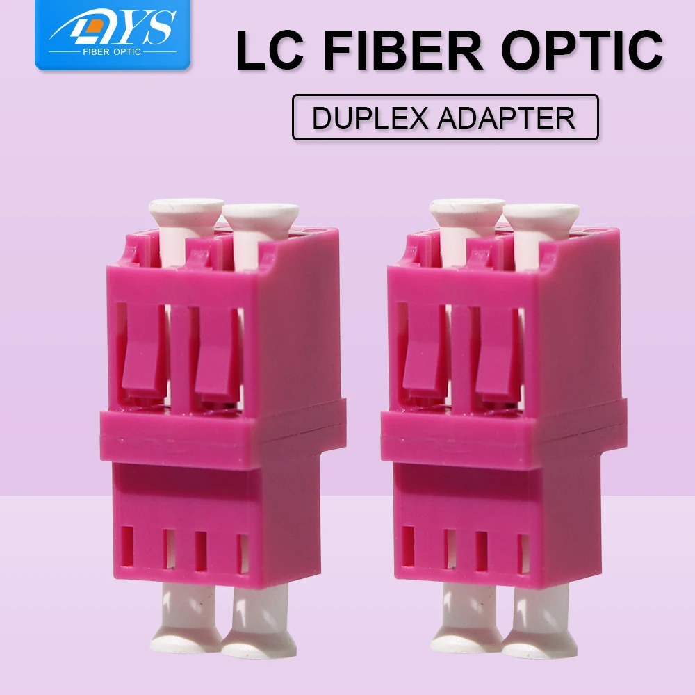 

50 шт. оптоволоконный адаптер соединитель LC PC APC OM4 SM/MM соединитель Дуплексный LC оптоволоконный соединитель без фланца