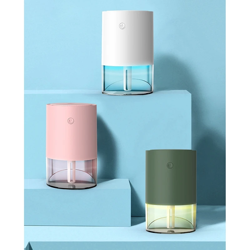 

350ML Air Humidifier Cool Mist Aroma Diffuser LED Night Light Fog Ultrasonic USB Humidificador for Home Car Office