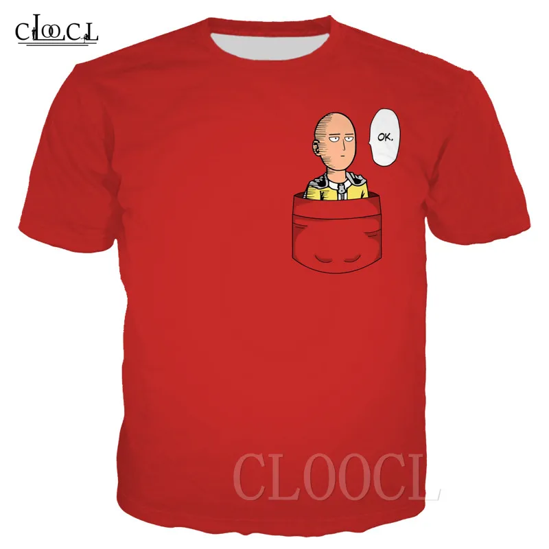 Футболка с японским аниме САЙТАМА сенсей Забавные футболки оверсайз принтом