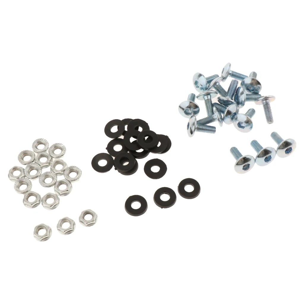 16 шт. Металлическая Шайба для бампера гайка Крепления номерного знака комплект