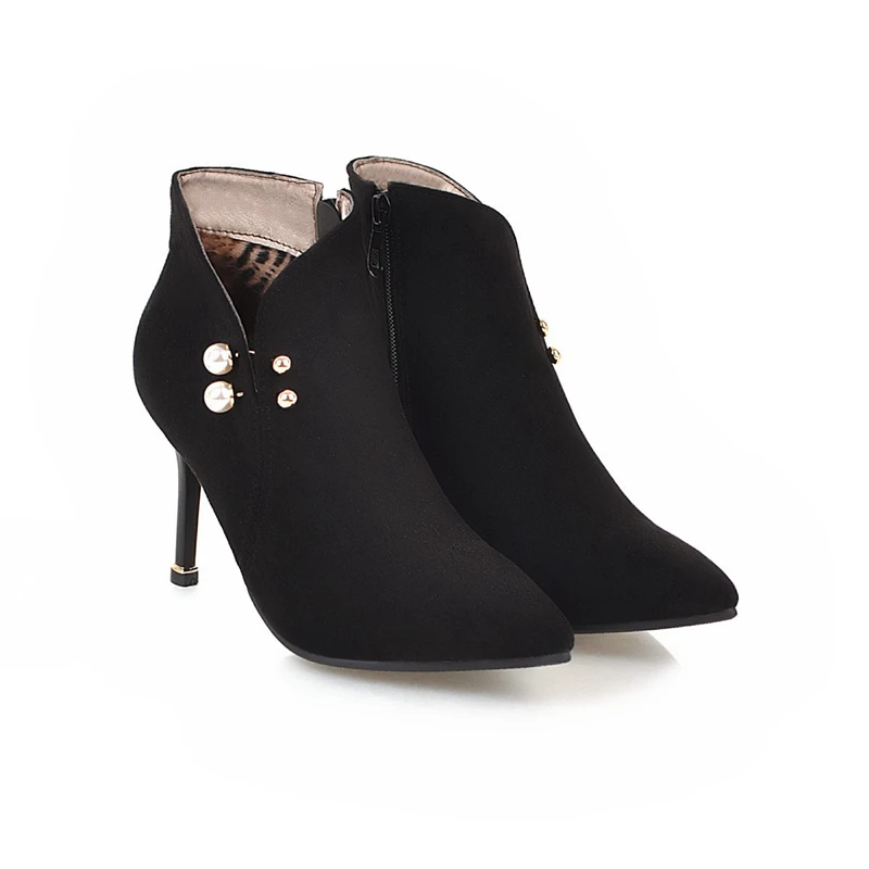 Брендовые женские ботинки из натуральной кожи стильные короткие Западные