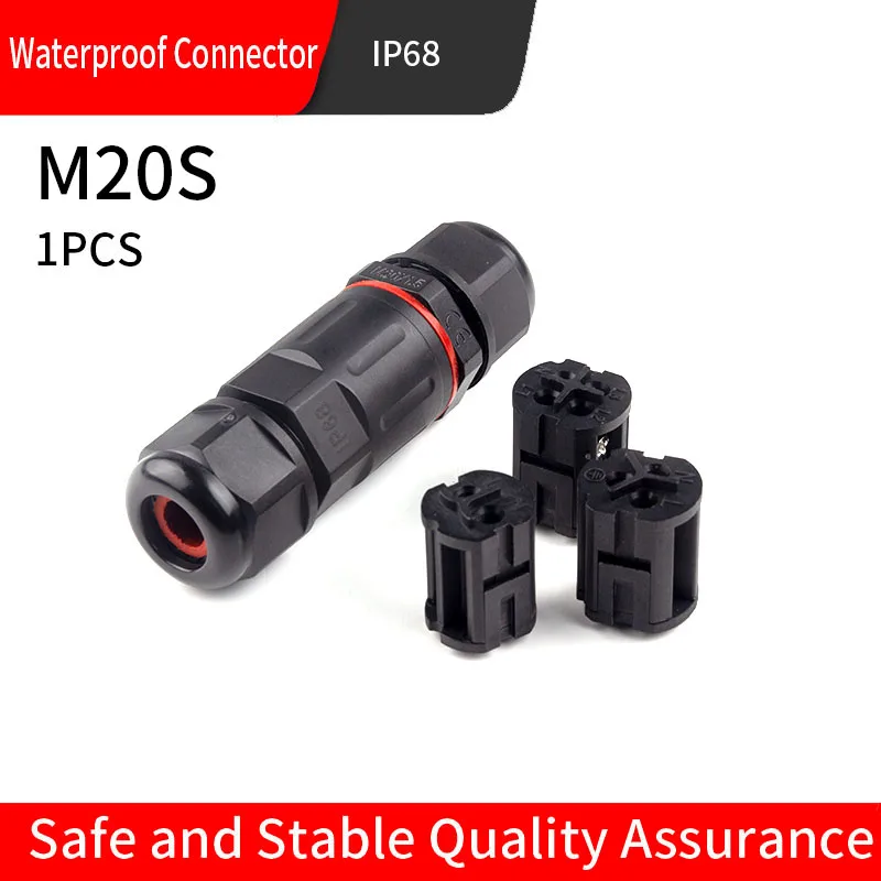 

IP68 Waterproof Connector M20S 2/3/4Pin Electrical Terminal Adapter Wire Connector Screw connector LED Light Outdoor Connection