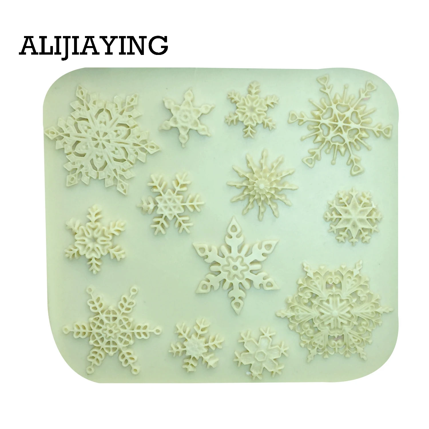 M0026 Рождественские снежинки Sugarcraft силиконовые формы инструменты для украшения