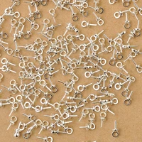 wholesale 500pcs diy jewelry findings 925 sterling silver bail connectors pendant beads cap for pearlcrystal bead