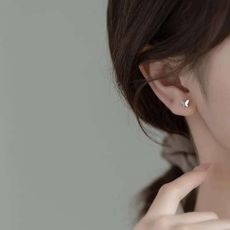 Женские серьги из серебра 925 пробы с винтом-бабочкой | Украшения и аксессуары