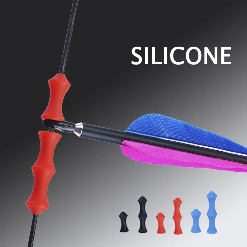 

1 set of tongue silicone finger guard protection accessories recurve bow for archery hunting