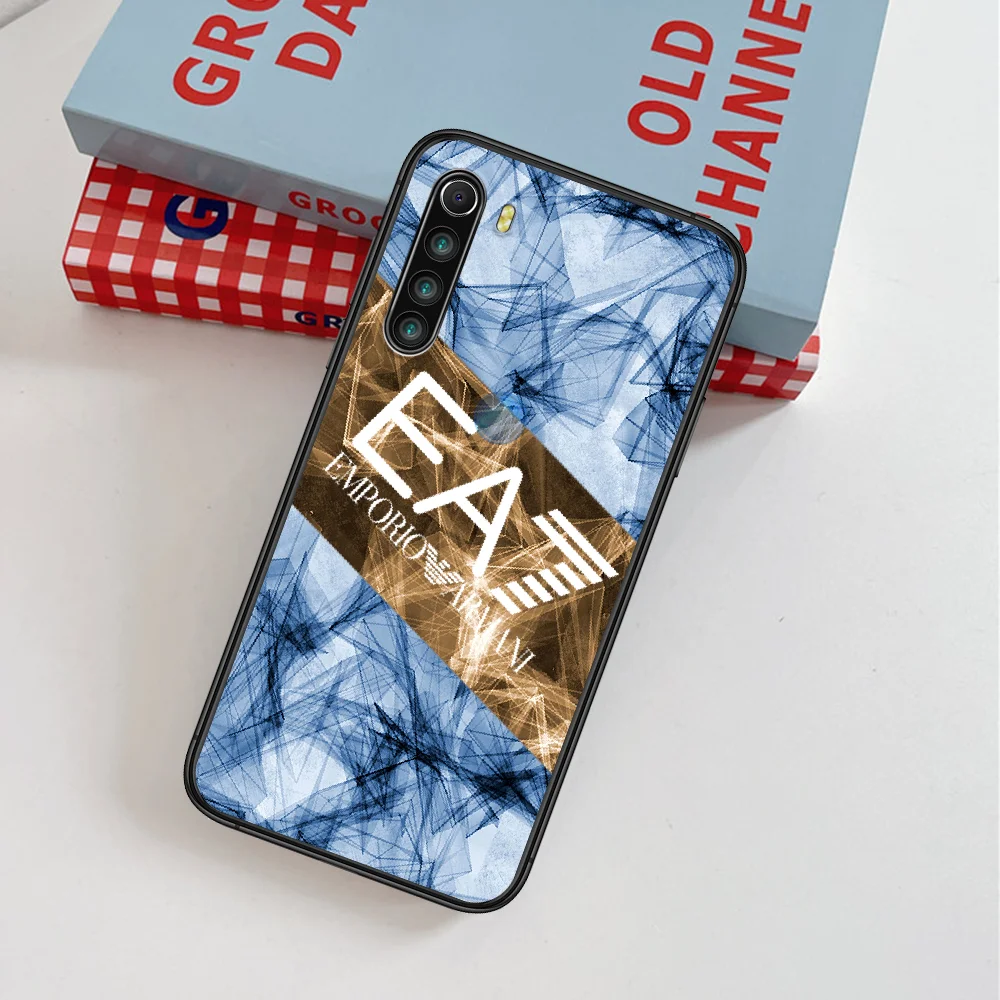 

Giorgioe Italy Luxury Fashion Brand EA7 Phone Case For Xiaomi Redmi Note 7 8 8T 9 9S 4X 7 7A 9A K30 Pro Ultra black Etui