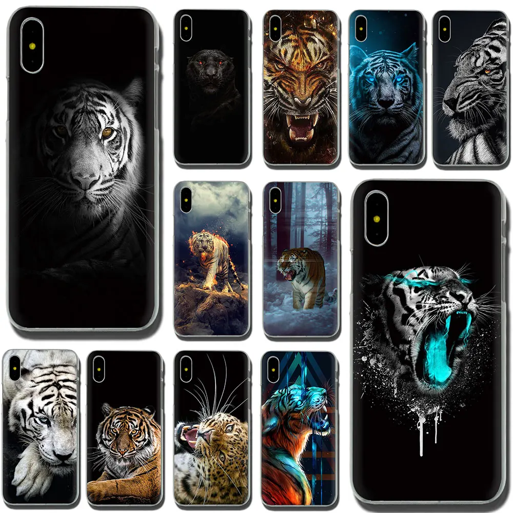 Tiger iPhone SE 2020 5 5S 5C 6 6S Plus 7 8 X XS XR 11 Pro Max жесткий чехол для телефона|Чехлы-накладки| |