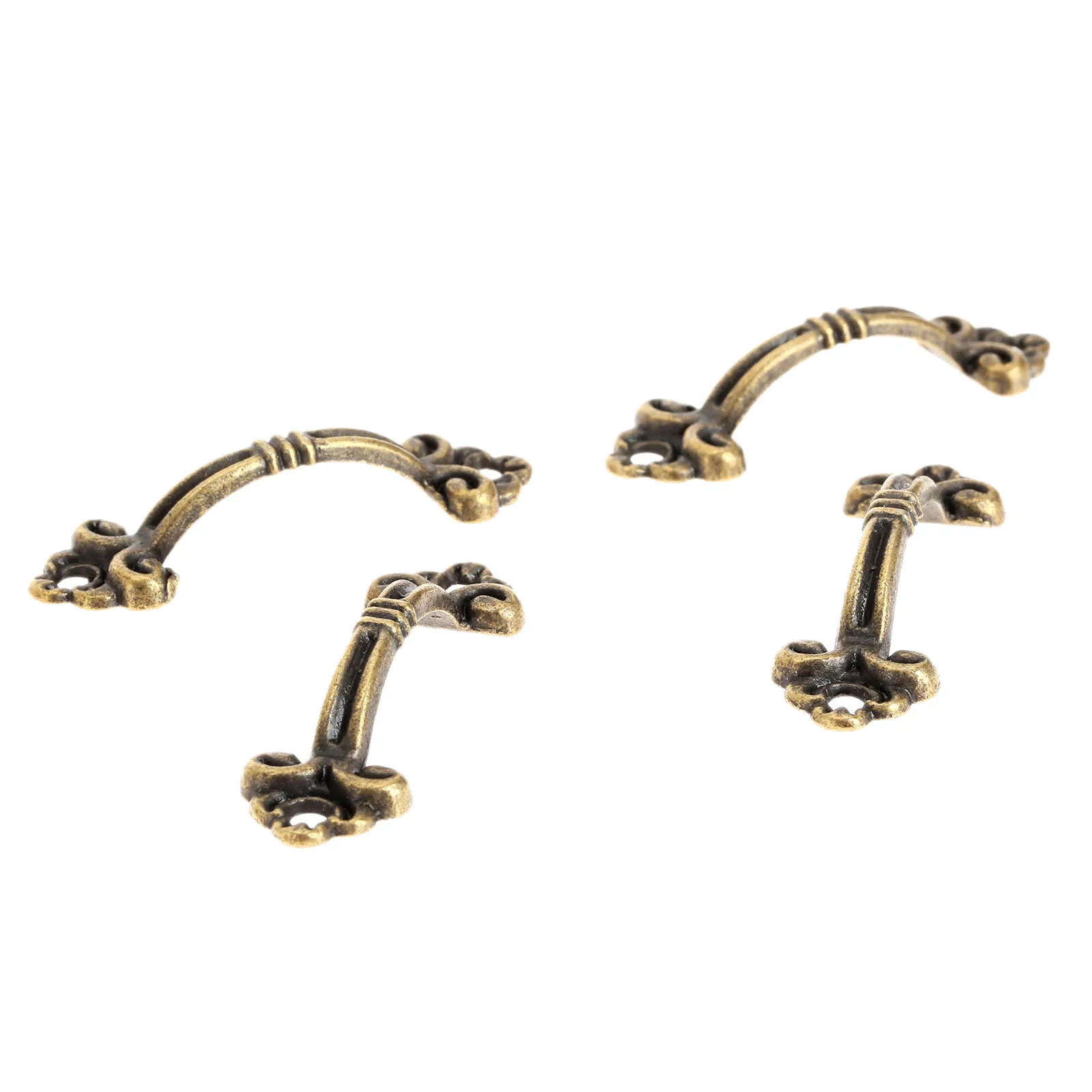 Мини Мебельная ручка 12 шт. антикварная бронзовая декоративная шкатулка шкаф с