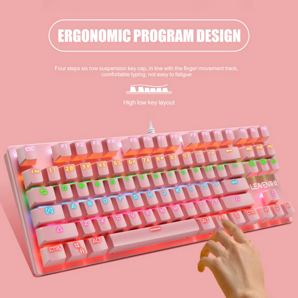87 клавиш PBT двухцветная подсветка Keycap универсальная Колонка для Ikbc Cherry MX Annie