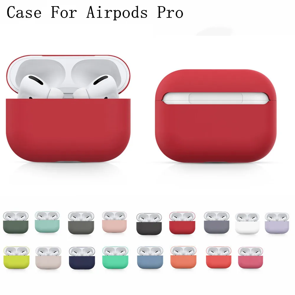 

Чехол для Airpods, силиконовый мягкий чехол, полноразмерная защита, ультратонкий однотонный чехол для наушников, милый чехол для Airpod pro 3, чехол s