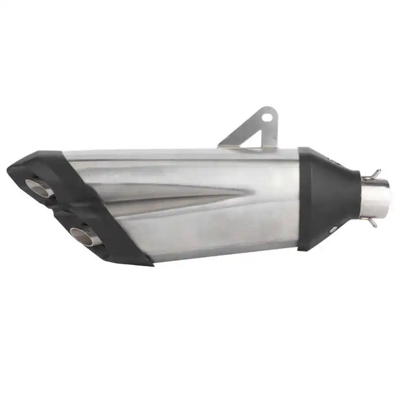 

Motorcycle Exhaust Tip Universal Motorcycle Exhaust Tip Dual Outlets Muffler Tailpipe Stainless Steel W/DB‑Kill
