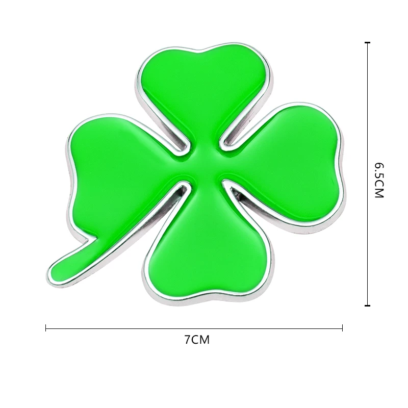 Стайлинг четырехлистного клевера 3D металлическая наклейка-эмблема для Skoda Chevrolet