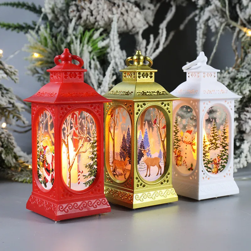 2022 New Year Santa Elk Light String Christmas LED Desktop Xmas Ornament Decoration for Home 2021 Navidad Natal Decor | Дом и сад
