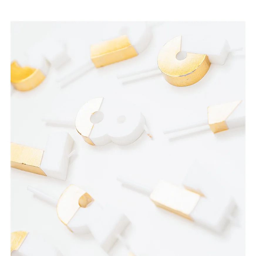 Золотые свечи для торта украшение на день рождения памятный свадебной вечеринки