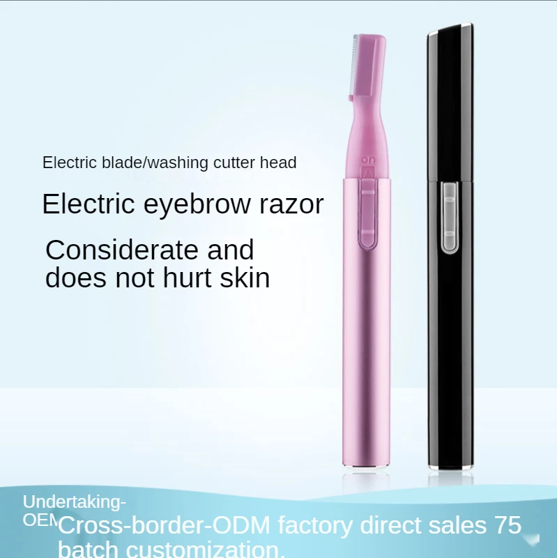 

Creative Lipstick Style Electric Razors Body Hair Shaving 2 In 1 Eyebrow Trimmer Safety Small Portable Shaver Removal Knife