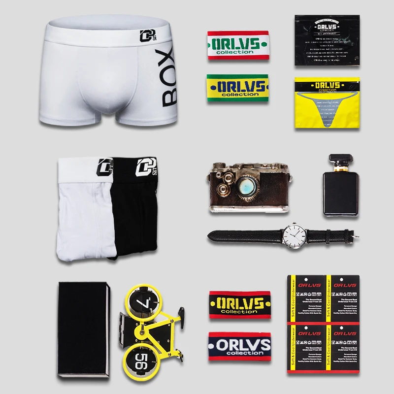 ORLVS Mens Boxer Sexy Underwear soft long boxershorts Cotton Underpants Male Panties 3D Pouch Shorts Under Wear Pants Short | Мужская