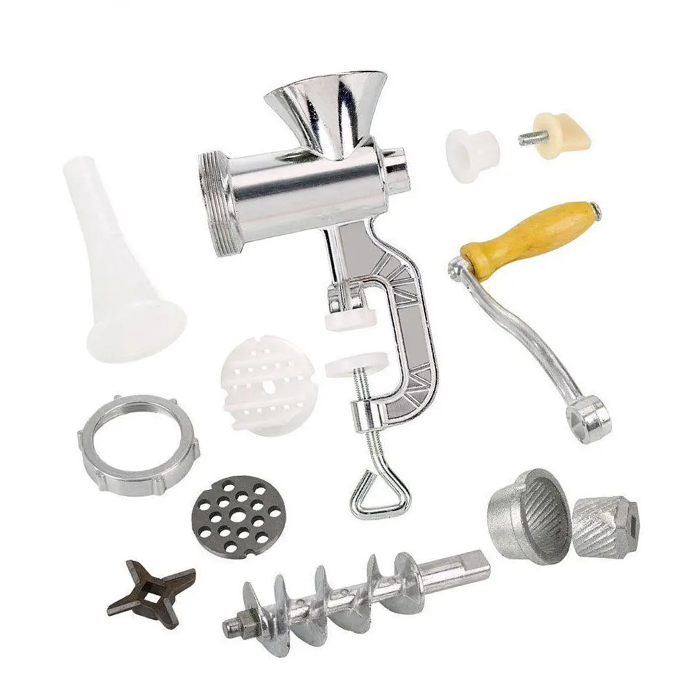 

Manual Meat Grinder & Sausage Stuffer Meat Grinder Mincer Pasta Maker Crank L9