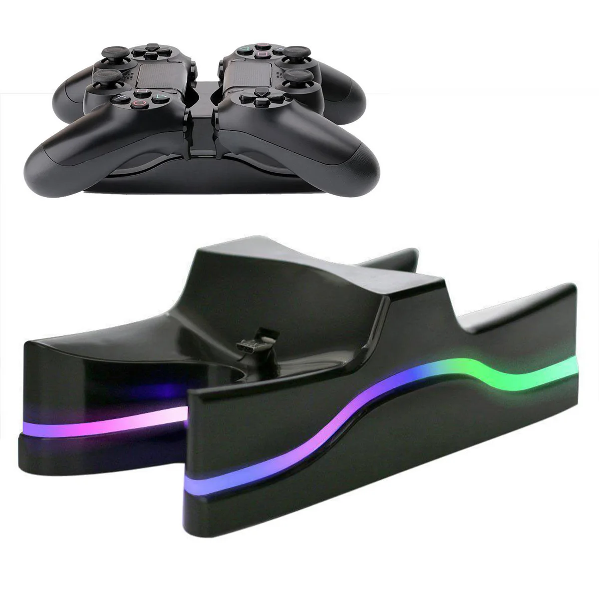 

LED Dual USB Charger Station Charging Dock For Sony PS4 Playstation4 Controller
