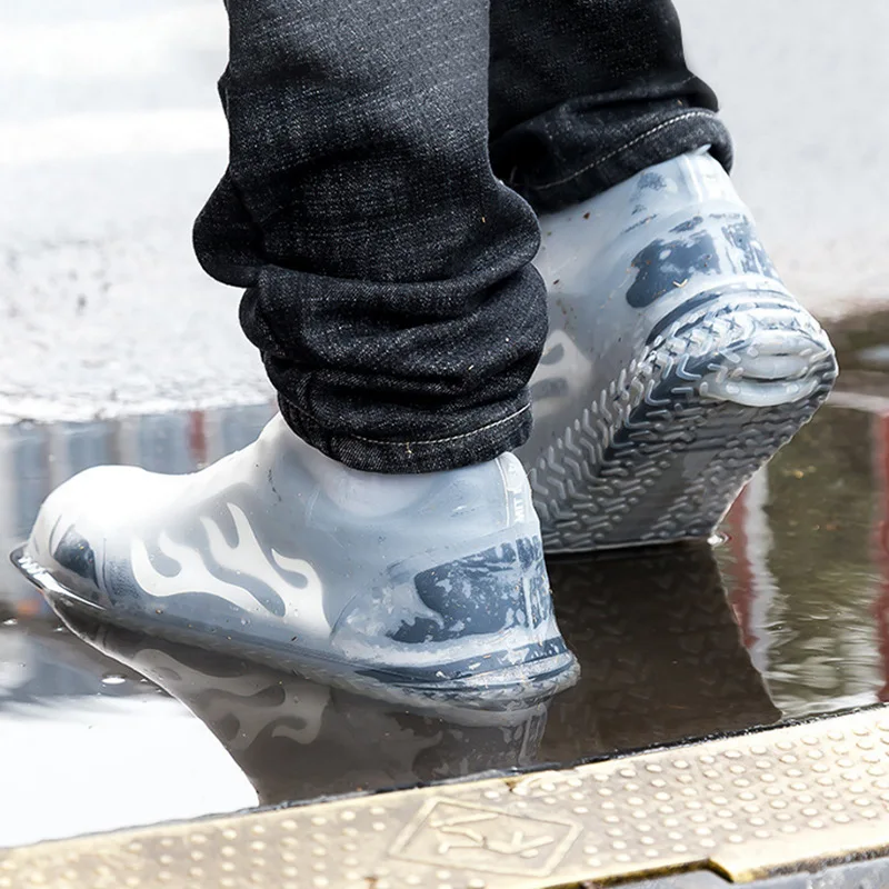Креативный водонепроницаемый силиконовый чехол для обуви нескользящий