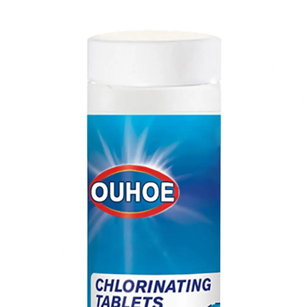 Pool 100pcs/bottle of swimming pool tablets Instant foaming foam cleaner Disinfecting chlorine pads High efficiency and safety | Спорт и