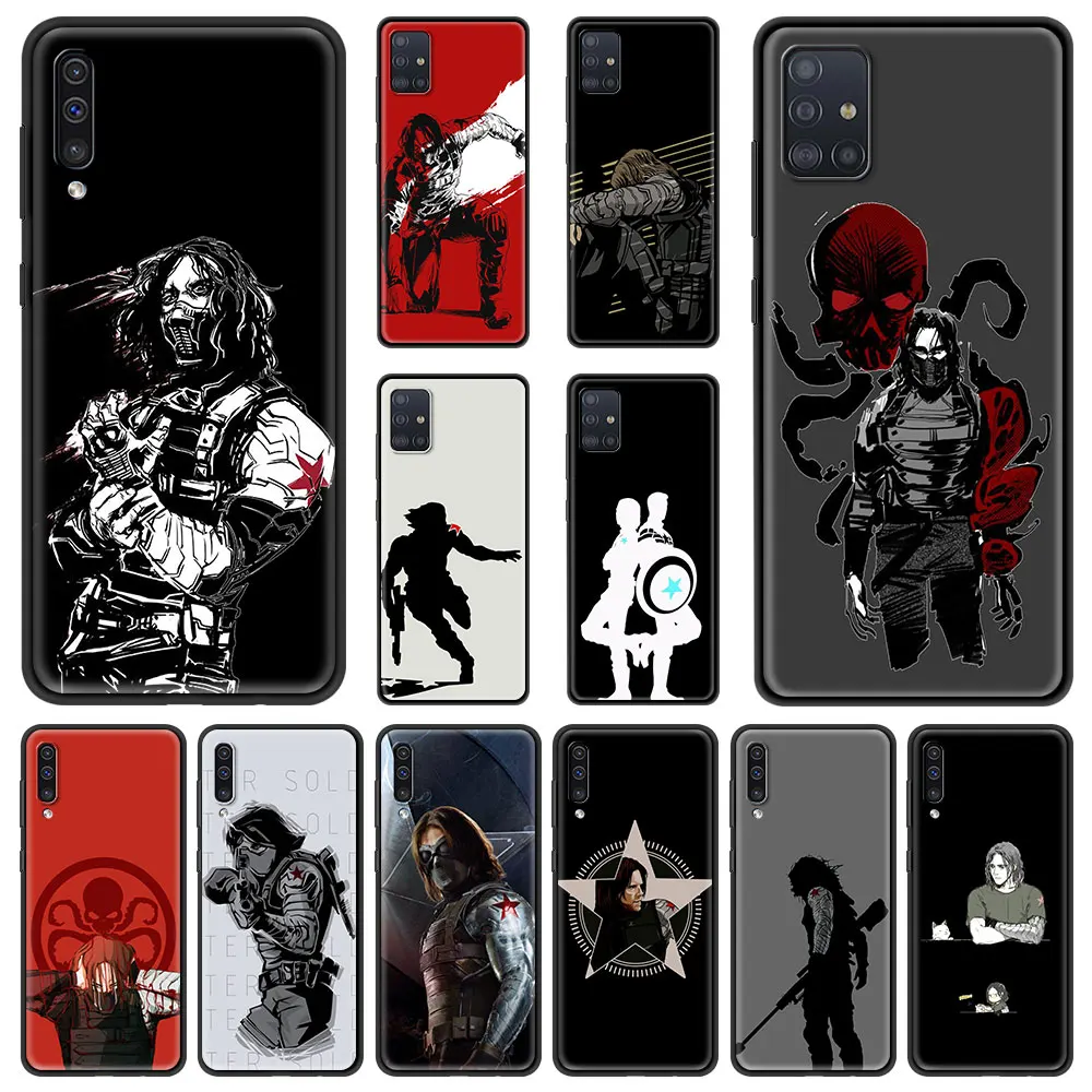 

S-Sebastian S-Stan B-Bucky B-Barnes Phone Case for Samsung Galaxy A51 A71 A21S A12 A11 A31 A52 A41 A32 5G A72 A02S Silicon Cover