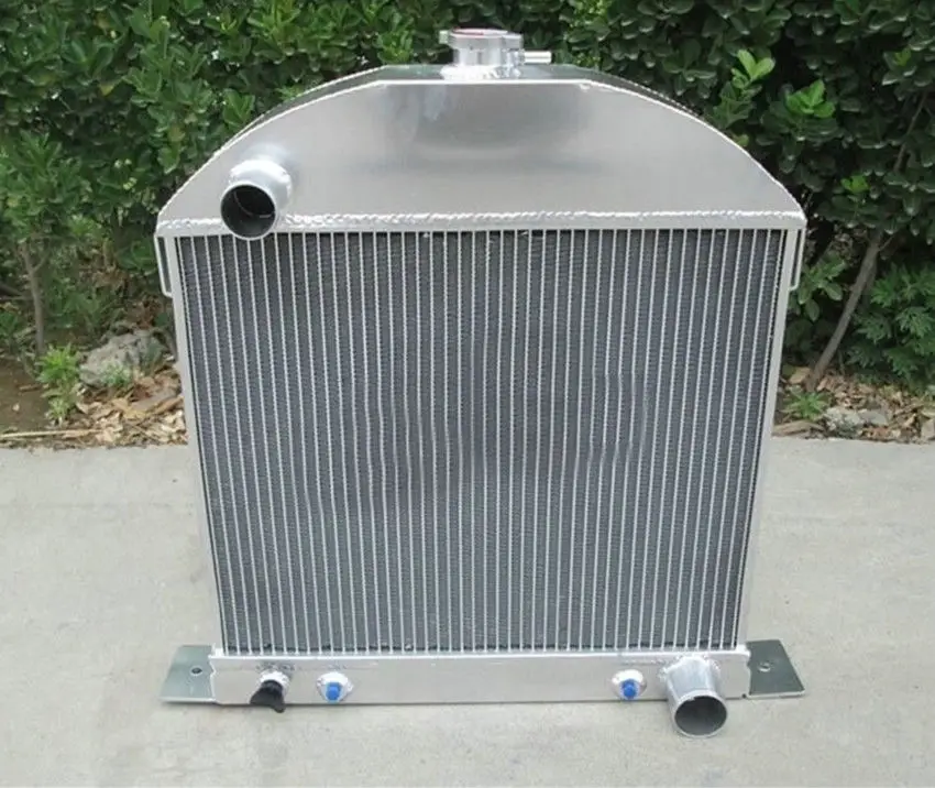 Новый алюминиевый радиатор + вентилятор 1929 1931 для Ford Model A двигатель Chevy 1930