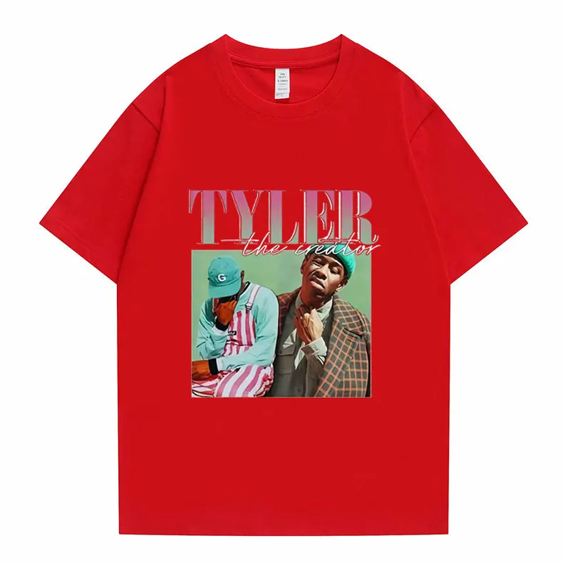 

Tyler The Creator 90S Christmas Tshirt Black Men Fashion All-match T-shirt Men Shrink-proof Cotton Brand Tees Hip Hop T Shirts