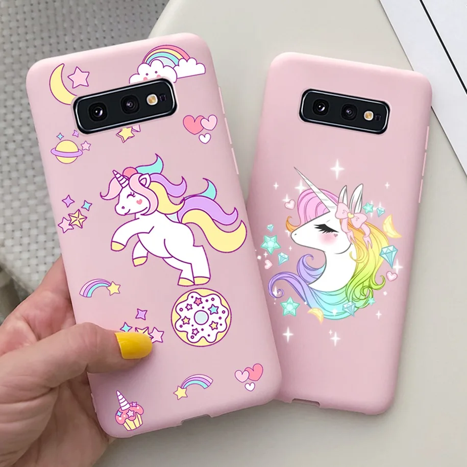 Чехол для Samsung Galaxy S10 Plus S10e + чехол с простым любовным сердцем мягкая задняя защита