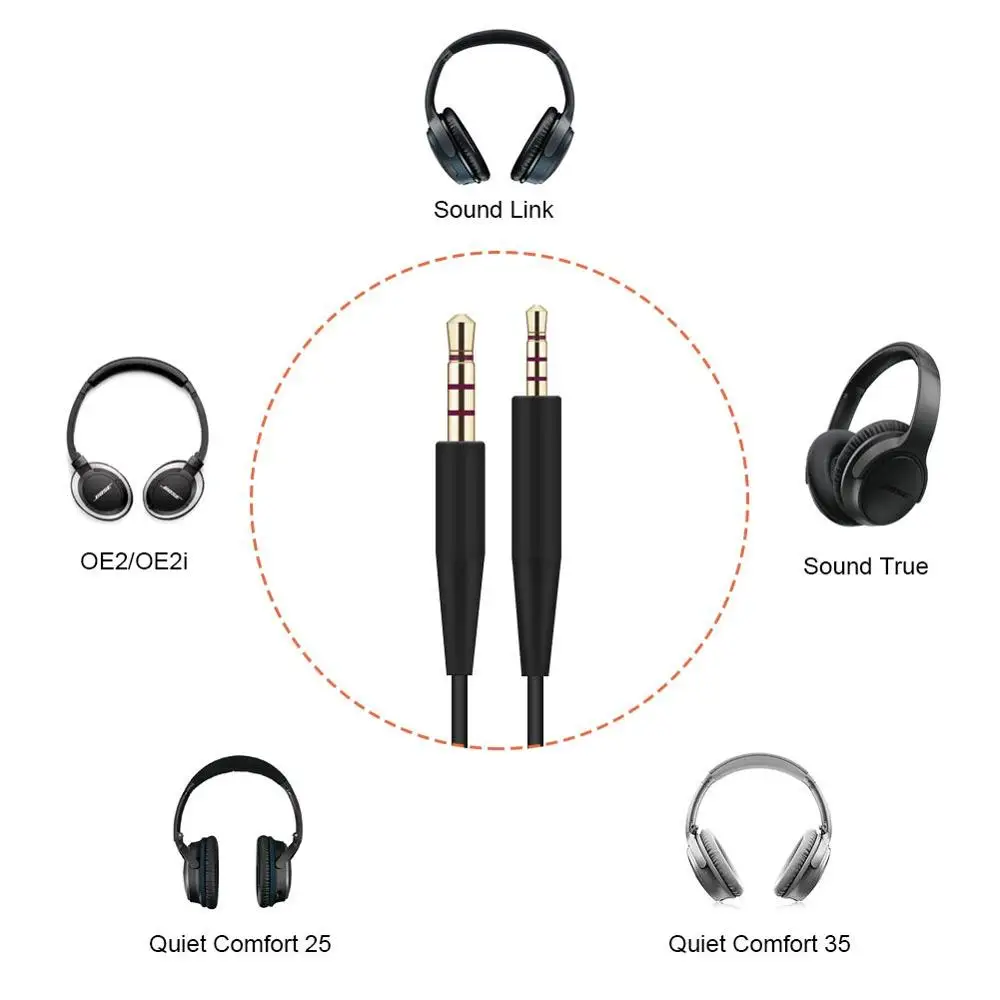 Сменный Удлинительный стерео кабель для наушников Bose 700 NC700 QC35 QC25 Soundlink Soundtrue AE2