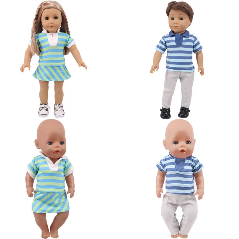 Униформа для чирлидинга для американской куклы девочки в размере 18 дюймов 43 см, подарок в виде одежды и аксессуаров для новорожденного ребенка.