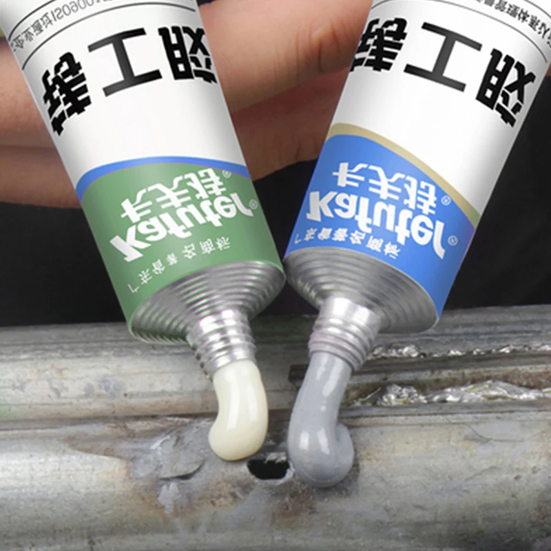 

65/100g Hot Industrial Repair Paste Glue Heat Resistance Cold Weld Metal Repair Paste A&B Adhesive Gel Casting Agent Dropship